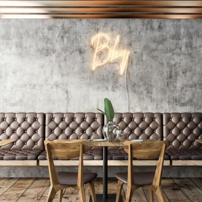 Modern BBQ Light Sign