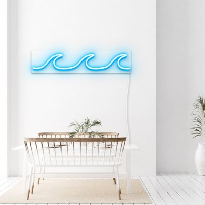 Beach Waves LED Light Sign