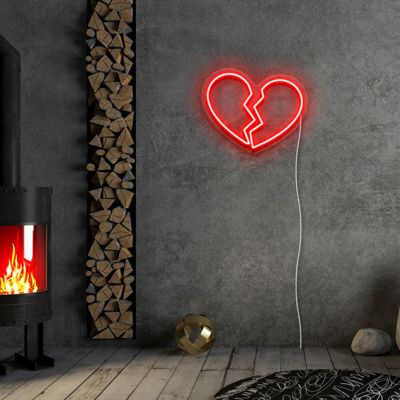 Broken Heart Light Sign