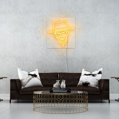 Cowboy Face Line Art