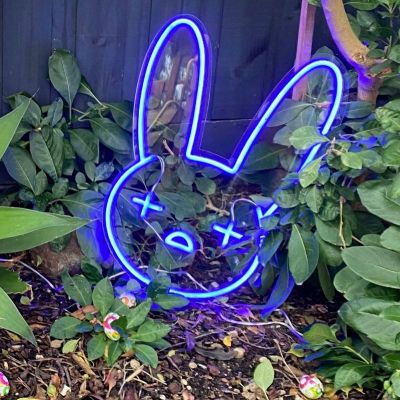 Bad Bunny Emoji Neon Sign