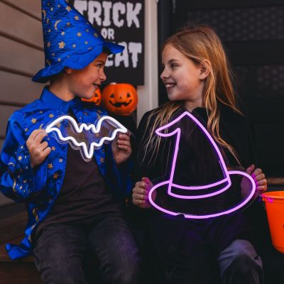 Halloween LED Neon Witch Hat