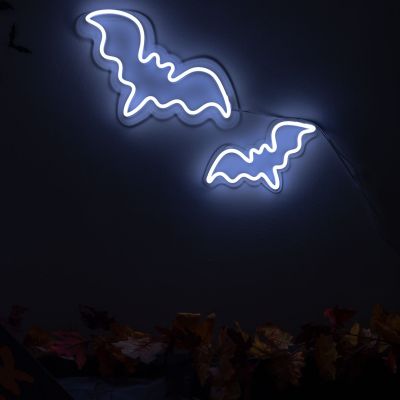 "BOO"-tiful Bat Halloween Neon Sign