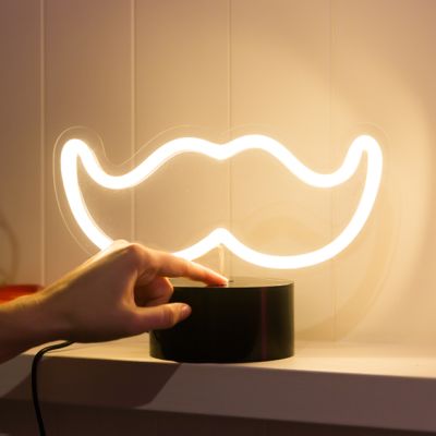 Fancy Moustache Emoji Light