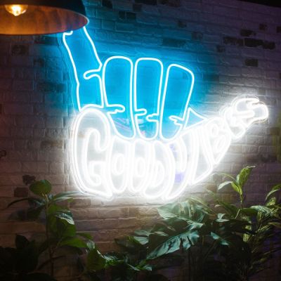 Good Vibes Shaka Neon Sign