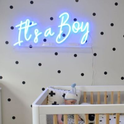 * It's a Boy * Blue Neon LED Sign