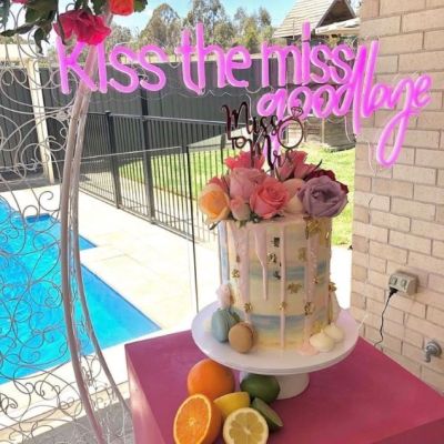 Kiss the Miss Goodbye LED Neon Sign