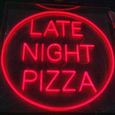 Late Night Pizza LED Neon Restaurant Sign