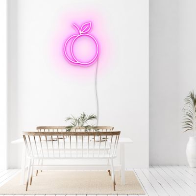 LED Peach Neon Sign