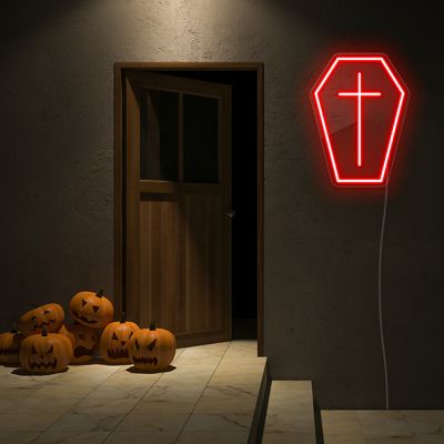Halloween Coffin Neon Sign
