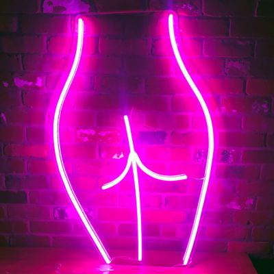 Artistic Nude LED Neon Sculpture
