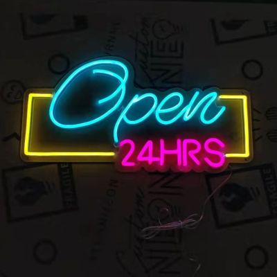 Open 24HRS Neon Light