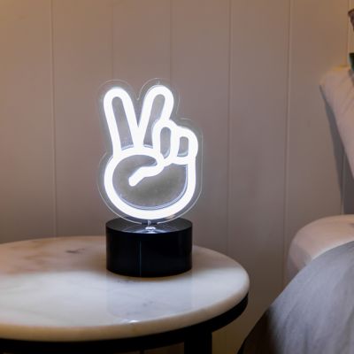 Peace Out Emoji Lamp