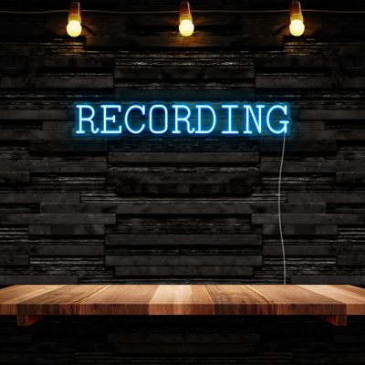 Recording Neon Sign