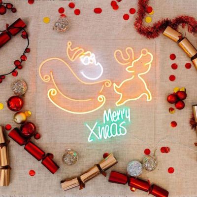 Santa Merry Xmas Neon Sign