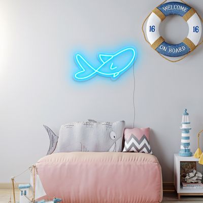 Neon Fish Wall Art
