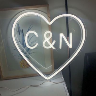 Personalised Heart Neon Light