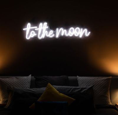 To the Moon Neon Light Decor