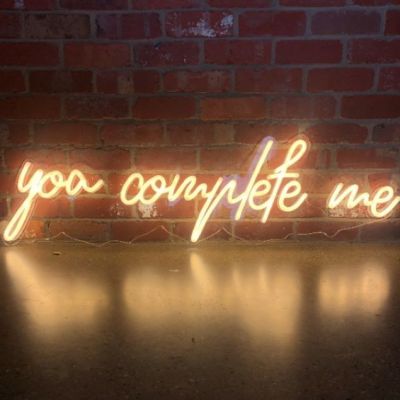You Complete Me Aesthetic Neon Sign LED