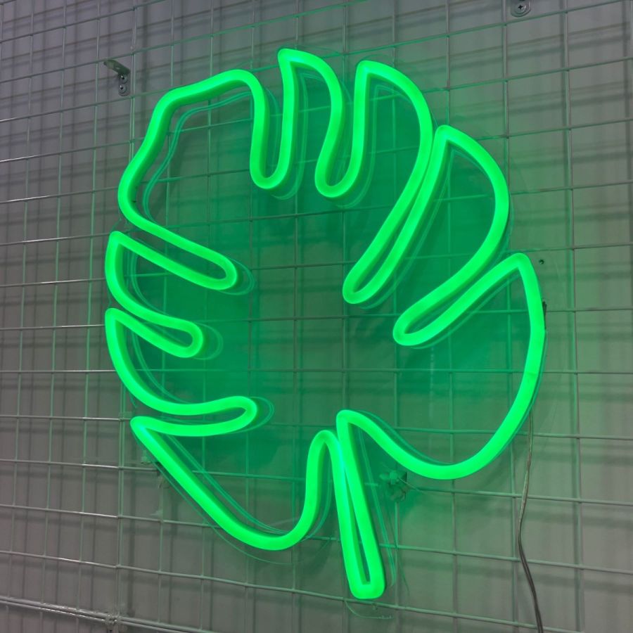 Leaf Monstera Tropical 約50cm Monstera 緑色ネオンライト Neon Filter Neon — Home For Lights Neon | Sign その他