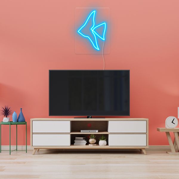 Angelfish Neon Sign: pre-designed LED neon art from Custom Neon®