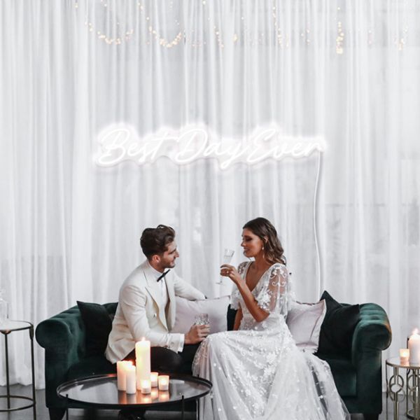 Best Day Ever LED neon wedding sign - from Custom Neon®