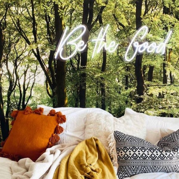 Be The Good white lightup sign by CUSTOM NEON® @construction2style