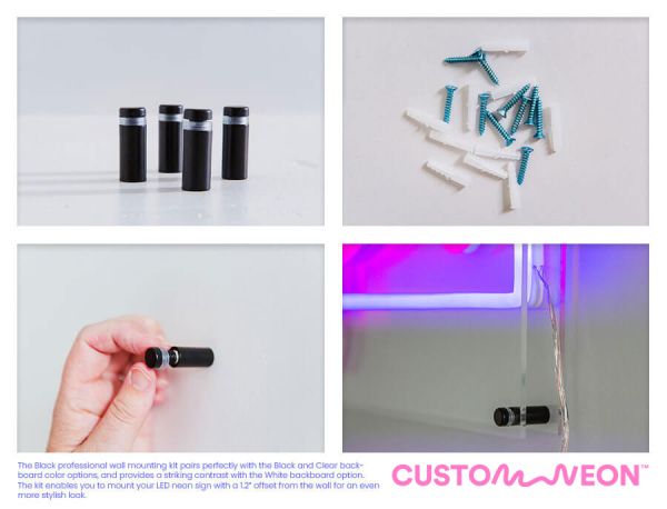 Neon Sign Wall Mounting Kit
