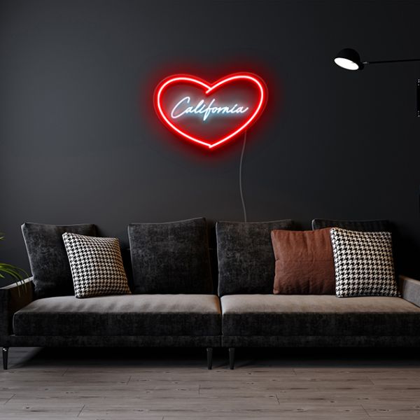 California Love Neon Wall Art by CUSTOM NEON®