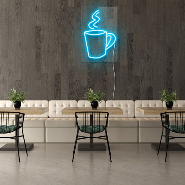 Coffee Mug Neon Light: pre-designed LED neon art from Custom Neon®