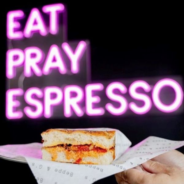 Eat Pray Espresso Light Sign by CUSTOM NEON® @beppe_and_gs