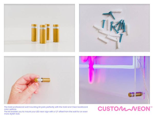 Neon Sign Wall Mounting Kit