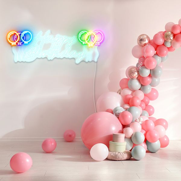 Happy Birthday Light Up Sign by CUSTOM NEON®