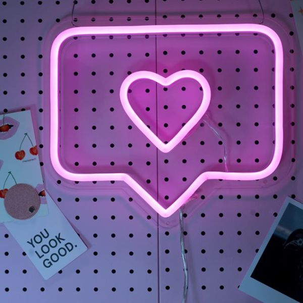 I Like, Love You! Mini Neon Sign from Custom Neon
