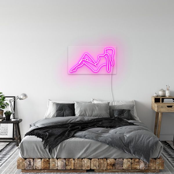 Nude Woman Neon Sign: pre-designed light-up wall art from Custom Neon®