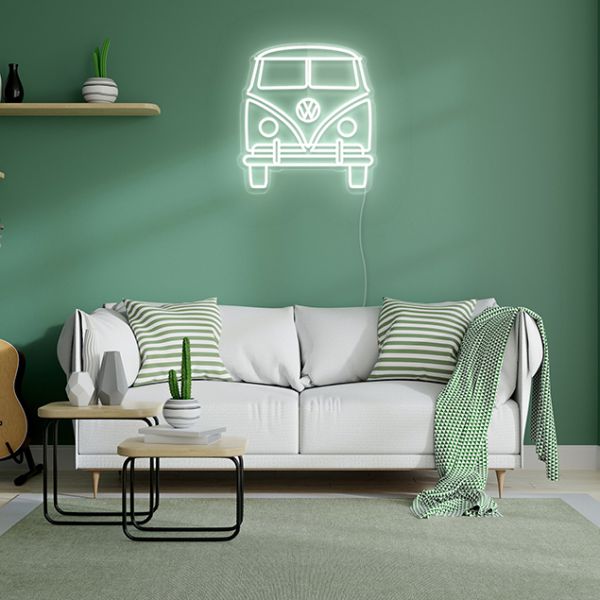 VW Bus Neon Wall Art
pre-designed light-up wall art from Custom Neon®