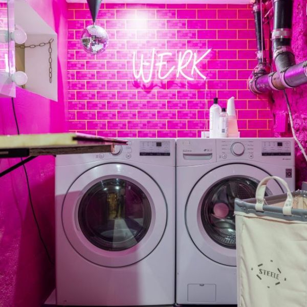 WERK  CUSTOM NEON® laundry room sign @brownstoneboys