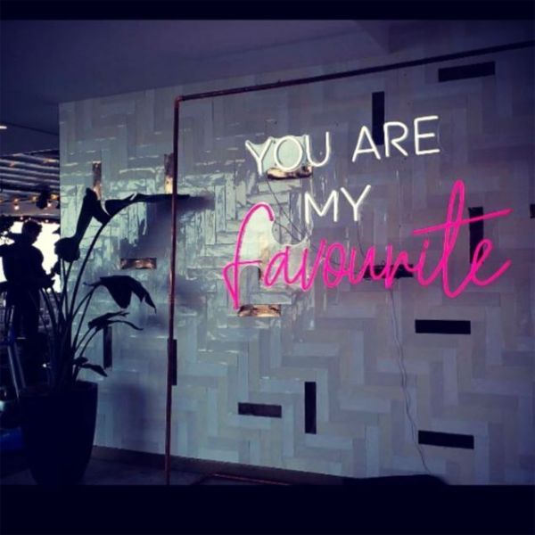 You Are My Favourite LED neon sign in two colours and fonts from CustomNeon.co.uk