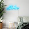 Tropical Aloha Neon Sign pre-designed light-up wall art from Custom Neon®