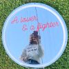A Lover & A Fighter Mirrored Neon Art @customneon Signs of Change charity range