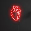 Custom Neon® Anatomical Heart in red on a dark background