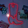 Cowboy Boot Mini Neon Sign from Custom Neon
