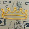 LED neon crown sign shown turned off - made by Custom Neon®
