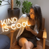 Kind is Cool white LED sign by Custom Neon®