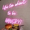 Life's Too Short to be Hangry CUSTOM NEON® Sign @thescenecafeco