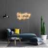 Only Good Things Happen For Me faux neon wall sign in warm white - design by Custom Neon