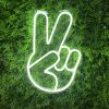 LED Neon Peace Emoji Sign - Photo CustomNeon.co.uk