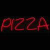 Red lightup pizza sign in LED neon flex - from Custom Neon®