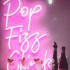 Pop Fizz Clink light sign in pink neon flex created for @missfizz by Custom Neon®