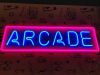 Retro Arcade LED neon sign in pink and blue - made by Custom Neon®